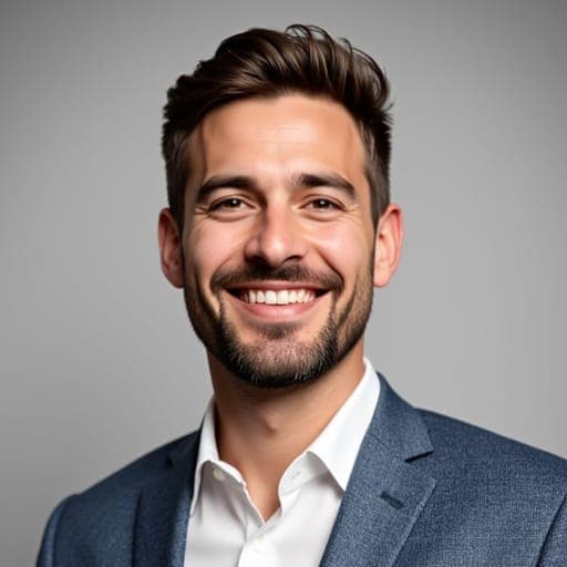 Navy Blue Suit Headshot